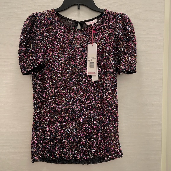 Parker multi color sequin top - Picture 6 of 10